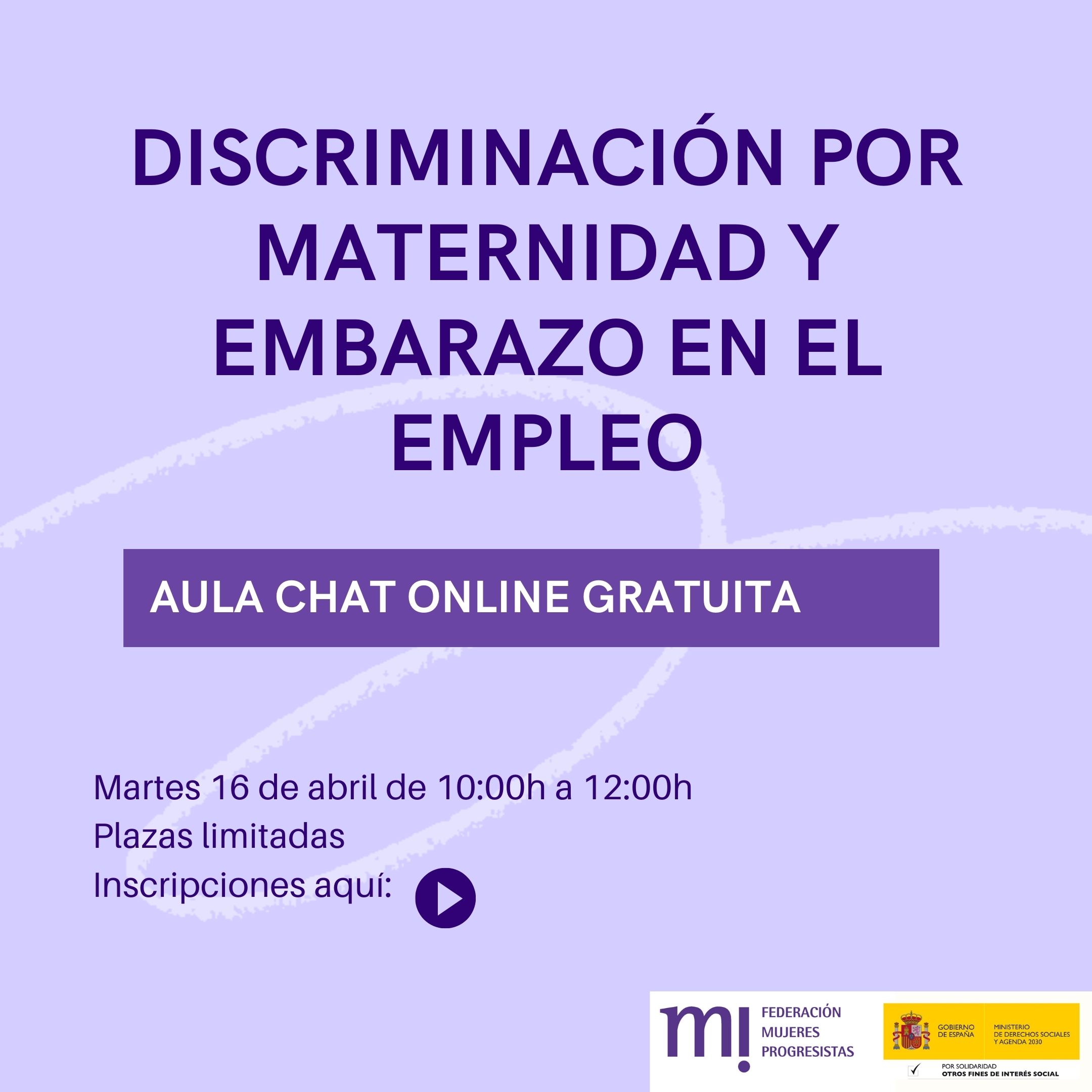 Course Image Aulachat Discriminación por maternidad y embarazo en el empleo  18 noviembre 2021 